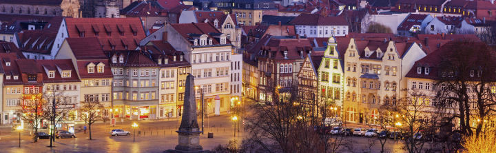 Altstadt Erfurt bei Nacht