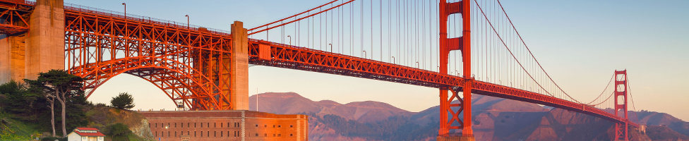 San Francisco Blick auf die Golden Gate Bridge